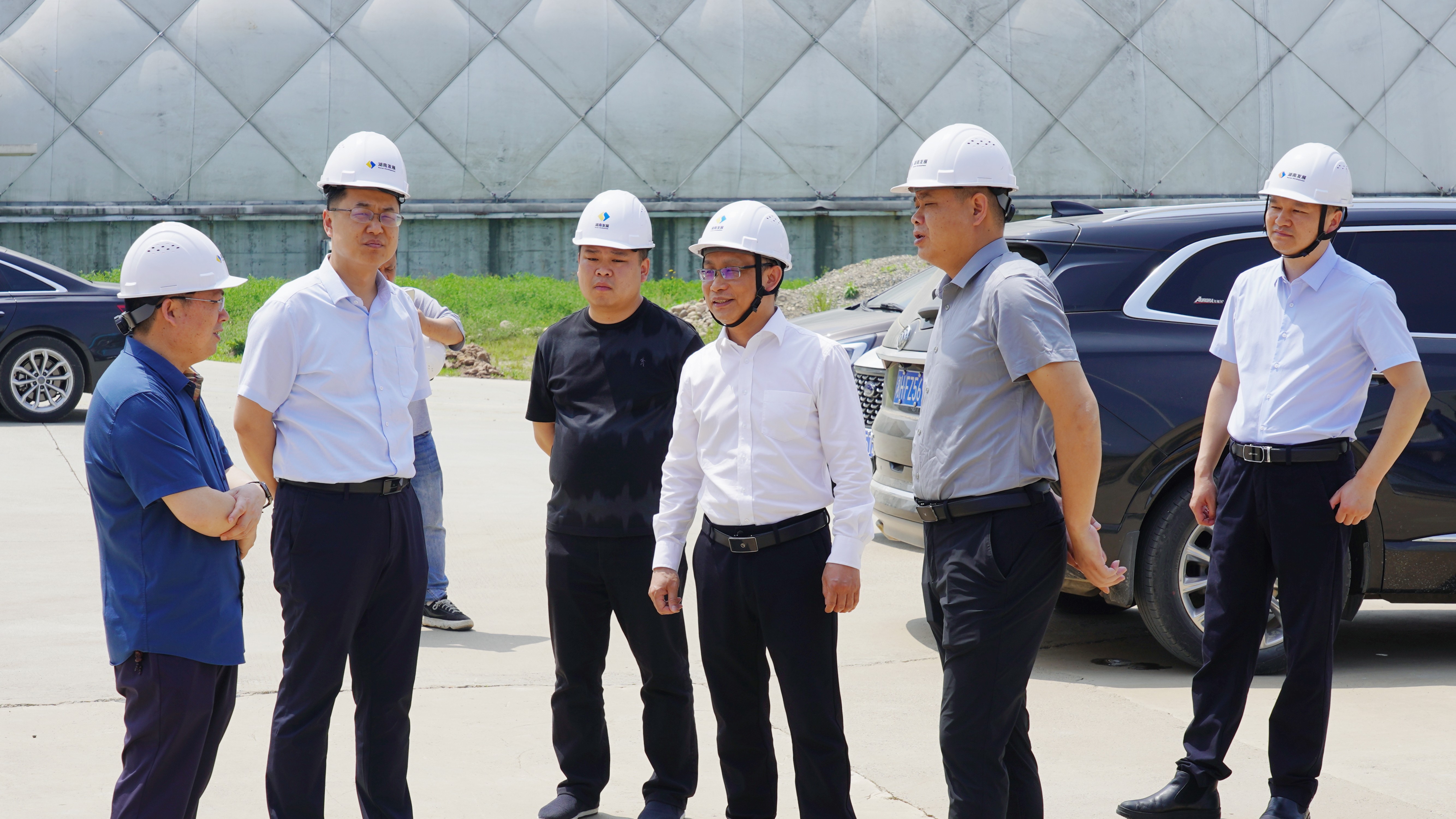 益阳市发改委一行调研mk（中国）机制砂项目